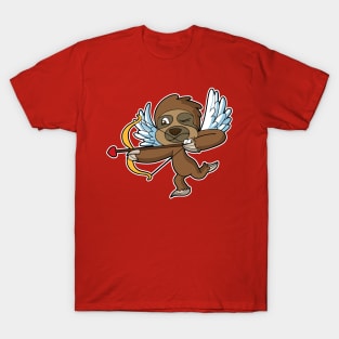 Cupid Sloth Valentine's Day T-Shirt